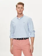 Koszule męskie - Tommy Hilfiger Koszula MW0MW34650 Błękitny Slim Fit - miniaturka - grafika 1