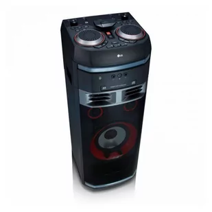 LG Electronics LG ok75 High Power HiFi System z płyty CD, radia, USB i wejście mikrofonowe chrom/czarny/czerwony OK75 - Power audio - miniaturka - grafika 4