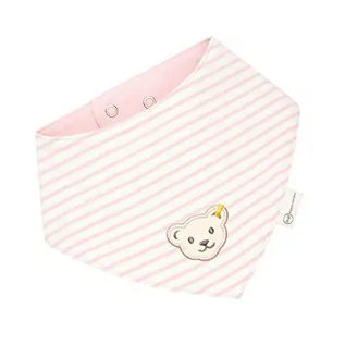 Akcesoria i dodatki do ubrań dla dzieci - Steiff Unisex Baby Basic chusta na szyję GOTS, Silver Pink, jeden rozmiar - grafika 1