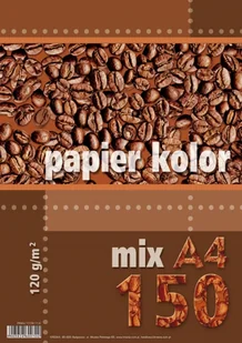 . Papier kolorowy A4 150k 120g mix kolorów - Papier do drukarek - miniaturka - grafika 1