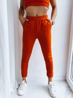 Spodnie sportowe damskie - Spodnie damskie MY HONEY pomarańczowe Dstreet UY1417 - grafika 1