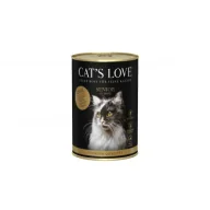 Mokra karma dla kotów - Cats Love Senior Ente - kaczka z olejem z krokosza i lubczykiem 400 g - miniaturka - grafika 1