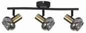 Lampy ścienne - Lauree - listwa 3 płomienna czarny mat/złoty 841403-32 - miniaturka - grafika 1