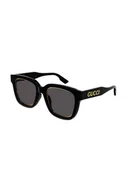 Okulary przeciwsłoneczne - Gucci okulary przeciwsłoneczne damskie kolor czarny - miniaturka - grafika 1