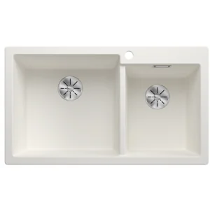 BLANCO 527640 Zlewozmywak PLEON 9 Silgranit biaŁy, lewa komora, InFino - Zlewozmywaki - miniaturka - grafika 1