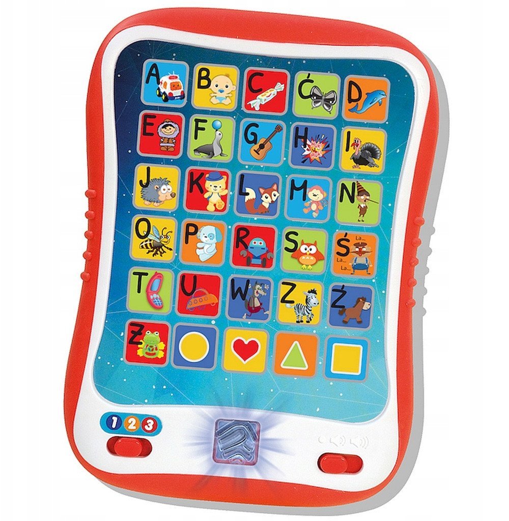 SMILY PLAY Bystry tablet nauka kolorów literek