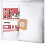 Worki do odkurzaczy - 20x Worek do Odkurzacza Metabo Asa 25 L Pc Syntetyczny Tekstylny Duży Worki - miniaturka - grafika 1