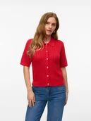 Swetry damskie - Vero Moda Kardigan w kolorze czerwonym - miniaturka - grafika 1