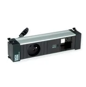 Gniazdka elektryczne - BACHMANN POWER FRAME S 1xUTE 1xUSB C 30W 1xCM 0.2m GST18 - miniaturka - grafika 1