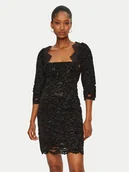 Sukienki - Rinascimento Sukienka koktajlowa CFC0121734003 Czarny Slim Fit - miniaturka - grafika 1