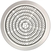 Kratki wentylacyjne - Kratka osłona wentylacyjna okrągła fi 80 mm z siatką - Kolor satyna srebrna - miniaturka - grafika 1