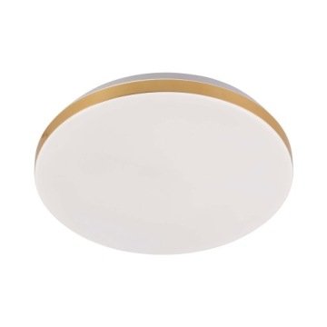 Plafon Okrągły Lampa Sufitowa Spot Babilon Złoty 38cm Led Biały Neutralny