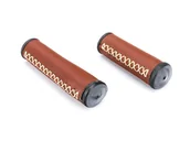 Dętki rowerowe - Chwyt Kier.660/661 Obszywany Skórą Eco 95/125 Mm,Szyty, Ciemny Brąz - miniaturka - grafika 1