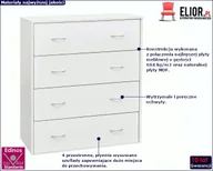 Komody - Elior Biała minimalistyczna komoda mat - Rahim - miniaturka - grafika 1