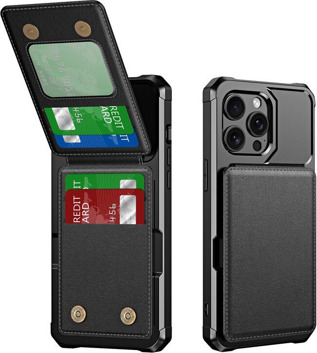 INF Eleganckie czarne etui portfelowe na iPhone 15 iPhone 15