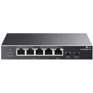 Switch TP-LINK TL-SG1005P-PD Gigabit Ethernet, 5 portów, Funkcja PoE TL-SG1005P-PD - Switche - miniaturka - grafika 1