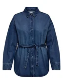 Bluzki damskie - ONLY Bluzka dżinsowa w kolorze granatowym - miniaturka - grafika 1