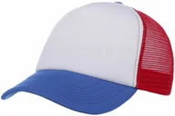 Czapki i chusty sportowe męskie - Czapka Tricolore Rapper, niebieski, One Size - miniaturka - grafika 1