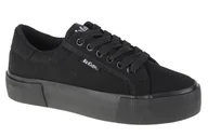 Trampki damskie - Lee Cooper LCW-22-31-0885L damskie trampki czarne - miniaturka - grafika 1
