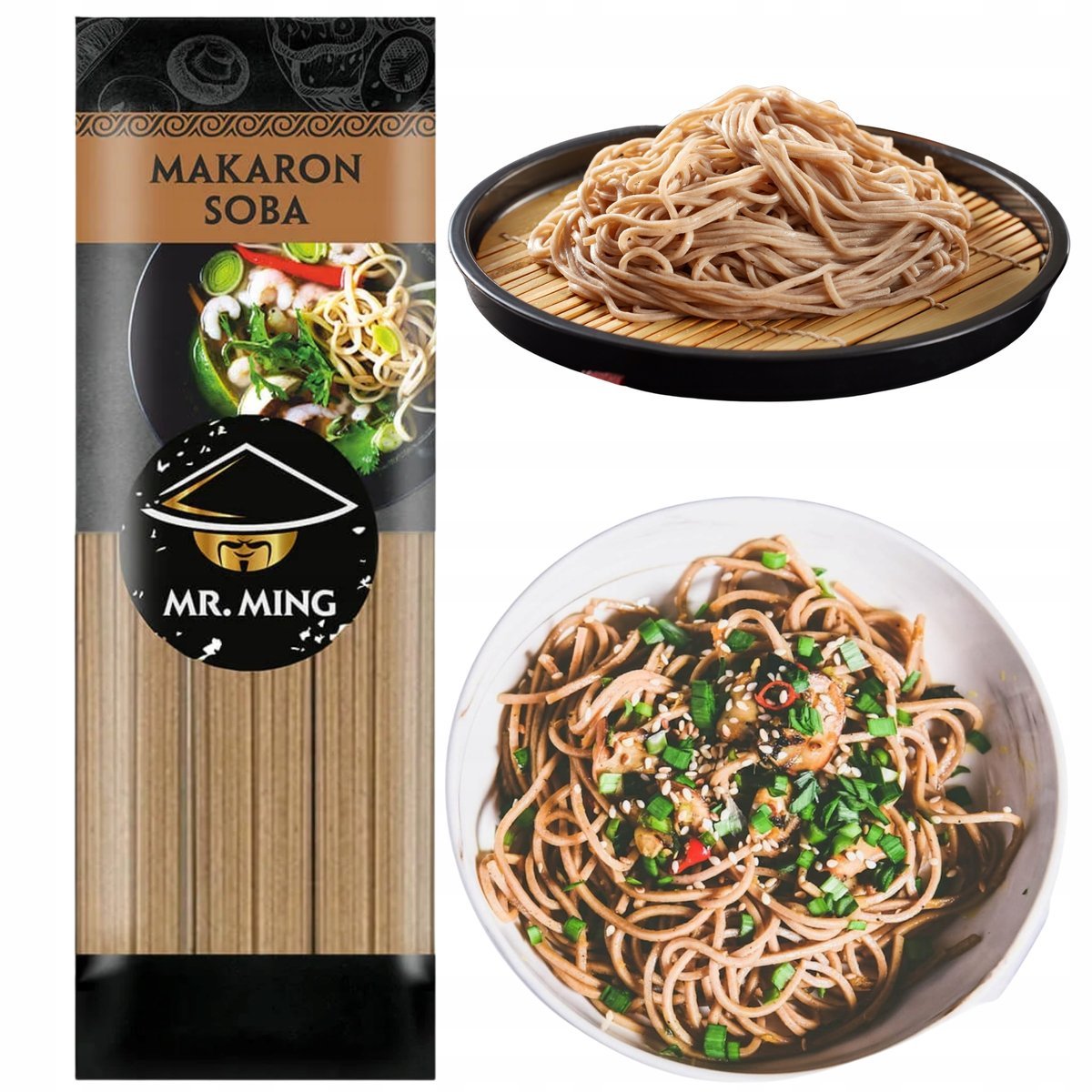 Makaron Soba Ming Tradycyjny Makaron Gryczany Kuchnia Azji WvToim Domu 300g