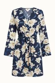 Sukienki - Sukienka ONLY kopertowa w kwiaty 34 night sky/audrina fl NOWA - miniaturka - grafika 1