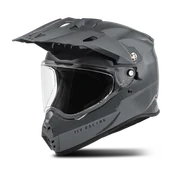 Kaski motocyklowe - Kask Adventure FLY Racing Trekker Solid SzaryL - miniaturka - grafika 1