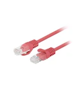 Patchcordy - Patchcord Lanberg UTP kat.6 0,25m czerwony 10-Pack - miniaturka - grafika 1