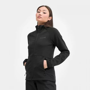 Bluzy sportowe damskie - Damska bluza techniczna MARMOT Wm's Leconte Fleece Jacket  -czarna - grafika 1