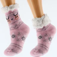 Skarpetki dla dzieci - Grube Antypoślizgowe Zimowe Skarpetki Dziecięce 32-35 - miniaturka - grafika 1