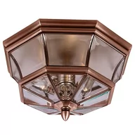 Lampy ogrodowe - Quoizel NEWBUDY QZ/NEWBURY/F AC plafon sufitowy 3x40W E14 - miniaturka - grafika 1