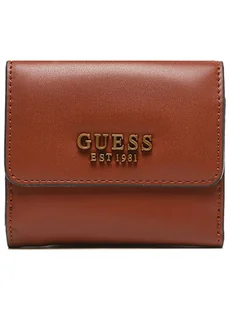 Guess Portfel w kolorze jasnobrązowym - 10 x 9 x 4 cm - Portfele - miniaturka - grafika 1