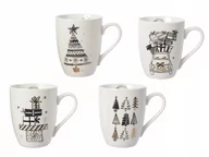 Kubki - Kubek porcelanowy świąteczny na kawę biały 12 x 11 cm 1szt - miniaturka - grafika 1