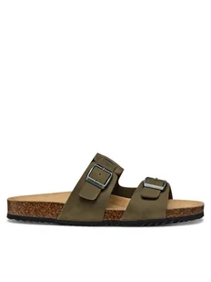 Geox Klapki U Sandal Ghita U159VB 00032 C3009 Khaki - Klapki i japonki męskie - miniaturka - grafika 1