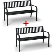 Wyposażenie miejsc publicznych - B2B Partner Ławka parkowa Strip 1+1 Gratis 430007 - miniaturka - grafika 1