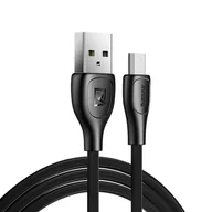 Kable USB - Remax Lesu Pro kabel przewód USB - micro USB 480 Mbps 2,1 A 1 m czarny (RC-160m black) - miniaturka - grafika 1