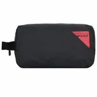 Kosmetyczki, organizery i kuferki - Hugo Tronic Torba na toaletę 20 cm black - miniaturka - grafika 1