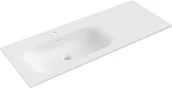 Umywalki - Mexen Vela umywalka wpuszczana w blat lewa 121 x 46,5 cm, biała mat - 25231201L - miniaturka - grafika 1