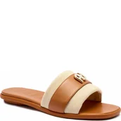 Klapki i japonki damskie - Furla Skórzane klapki CANVAS - miniaturka - grafika 1