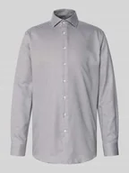 Koszule męskie - Koszula biznesowa o kroju regular fit z listwą guzikową - miniaturka - grafika 1