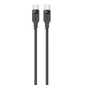 Kable - USAMS Kabel USB-C na USB-C PD Fast Charging 1,2m 100W Lithe Series czarny/black SJ567USB01(US-SJ567) - miniaturka - grafika 1