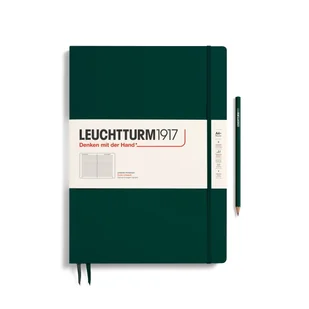 Notatnik Leuchtturm1917 Master Slim A4+, Linie, Forest Green - Notesy i bloczki - miniaturka - grafika 1