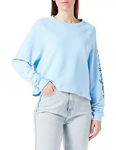 Tommy Hilfiger Damska bluza z kapturem Reg Lina Puff Print C-nk Swtshrt, Błękitny statek, XXL - Bluzy damskie - miniaturka - grafika 1