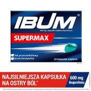  Ibum supermax 600 mg x 10 kaps.miękkie