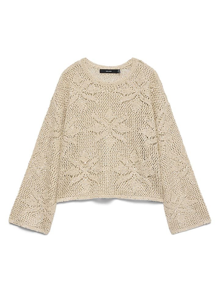 Vero Moda Sweter w kolorze beżowym