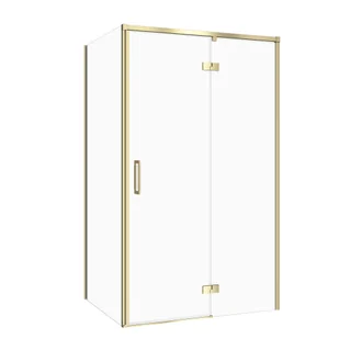Kabina prysznicowa Cersanit Larga 120x90x195 prostokątna złoty mat transparentne S601-473 - Kabiny prysznicowe - miniaturka - grafika 1