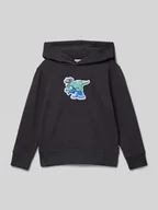 Swetry dla chłopców - Bluza o kroju regular fit z mieszanki bawełny z kapturem i nadrukiem 3D - miniaturka - grafika 1