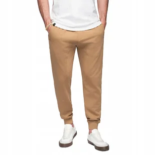 Spodnie męskie dresowe typu jogger - brązowe V2 OM-PABS-0173 XL - Dresy męskie Spodnie męskie dresowe typu jogger - brązowe V2 OM-PABS-0173 XL - Dresy męskie - miniaturka - grafika 1