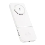 Ładowarki do telefonów - Bezprzewodowa ładowarka, INVZI, MGF7W, 3w1, 15W (biała) - miniaturka - grafika 1