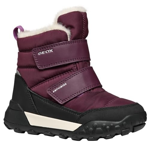 Geox Mädchen J Trekkyup Girl B Ab śniegowce, czerwony (bordowy), 0 UK