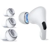 Akcesoria do słuchawek - TECH-PROTECT EAR TIPS 3-PACK APPLE AIRPODS PRO 1 / 2 WHITE - miniaturka - grafika 1